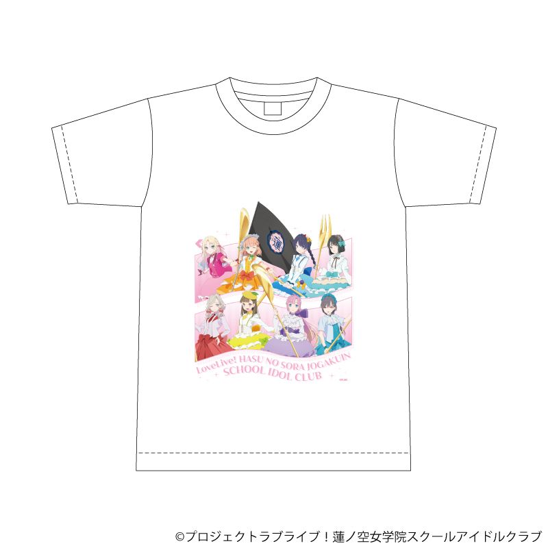 Tシャツ「ラブライブ！蓮ノ空女学院スクールアイドルクラブ」05/集合デザイン パレードver.(描き下ろしイラスト)XLサイズ