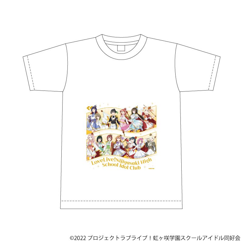 Tシャツ「ラブライブ！虹ヶ咲学園スクールアイドル同好会」03/集合デザイン パレードver.(描き下ろしイラスト)XLサイズ