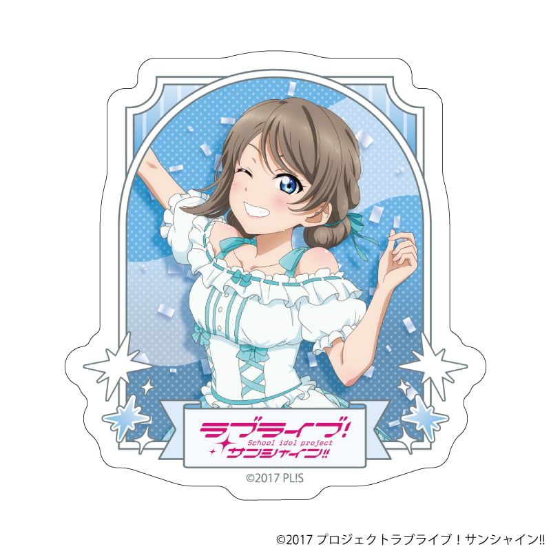 ダイカットステッカー「ラブライブ！サンシャイン!!」14/渡辺 曜 パレードver.(描き下ろしイラスト)