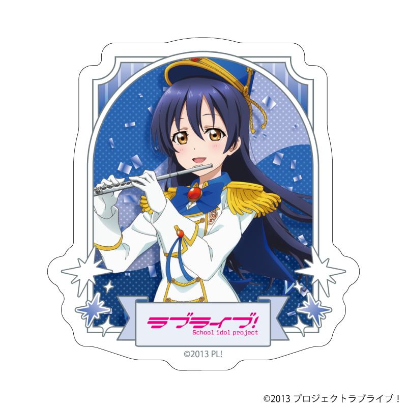 ダイカットステッカー「ラブライブ！」04/園田海未 パレードver.(描き下ろしイラスト)