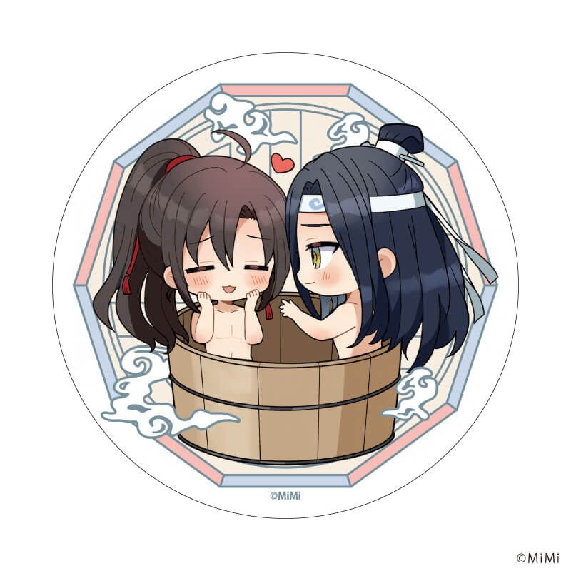 珪藻土コースター「大河幻想ラジオドラマ「魔道祖師」」01/魏無羨&藍忘機(ミニキャライラスト)