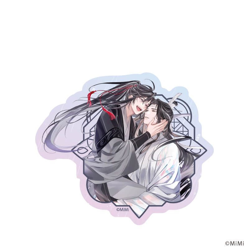 ダイカットスマホステッカー「大河幻想ラジオドラマ「魔道祖師」」10/魏無羨&藍忘機(描き下ろしイラスト)