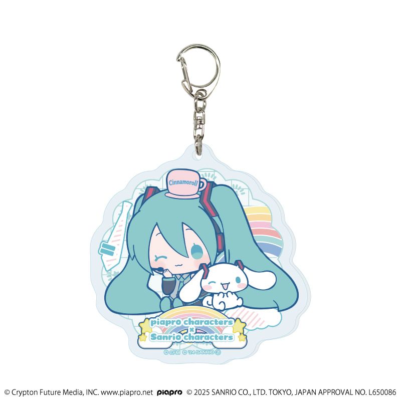 ホログラムアクリルキーホルダー「ピアプロキャラクターズ×サンリオキャラクターズ」01/コンプリートBOX(全6種)(コラボイラスト)