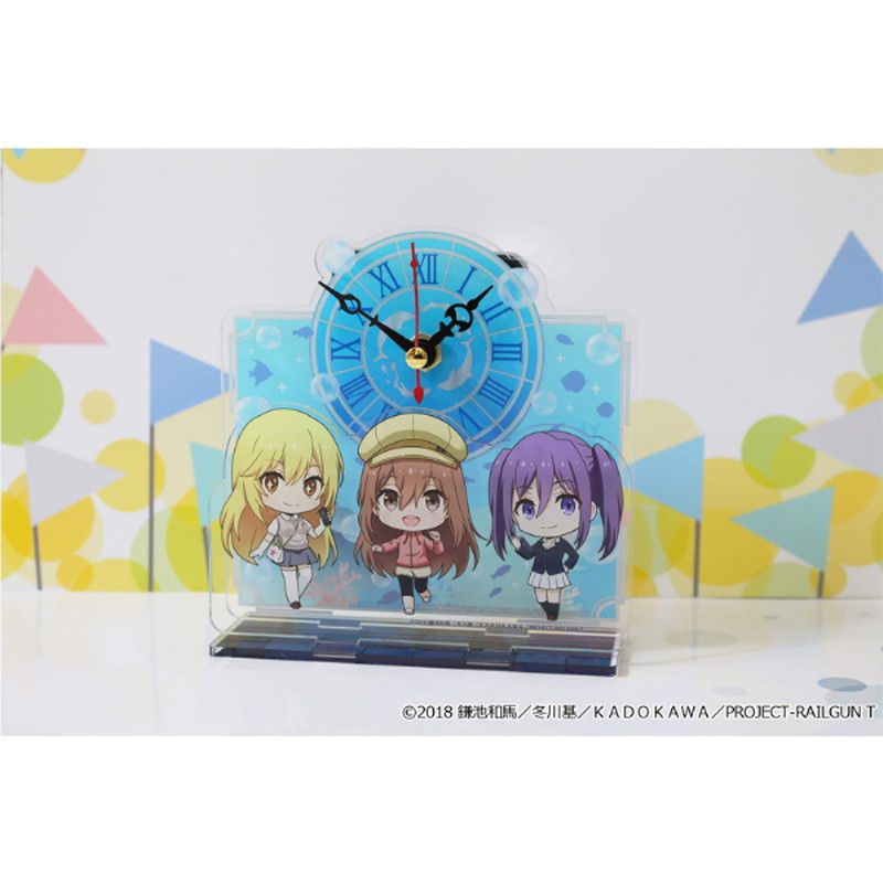 とある科学の超電磁砲T ぷちちょこミニアクリル置時計 B とある科学の超電磁砲T ぷちちょこミニアクリル置時計【B】｜アニメ