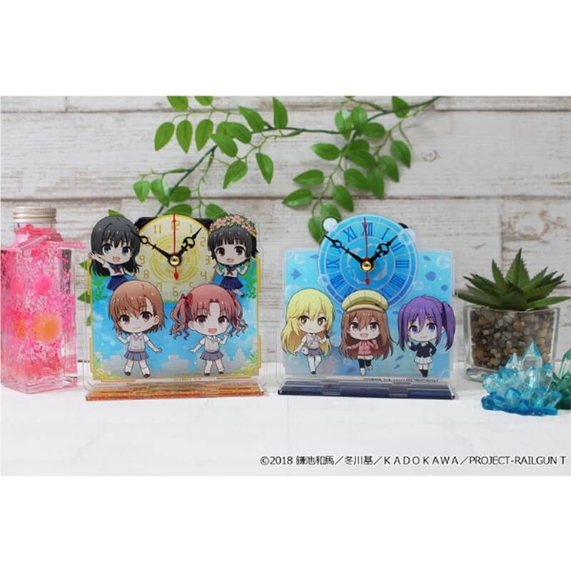 とある科学の超電磁砲T ぷちちょこミニアクリル置時計 B とある科学の超電磁砲T ぷちちょこミニアクリル置時計【B】｜アニメ