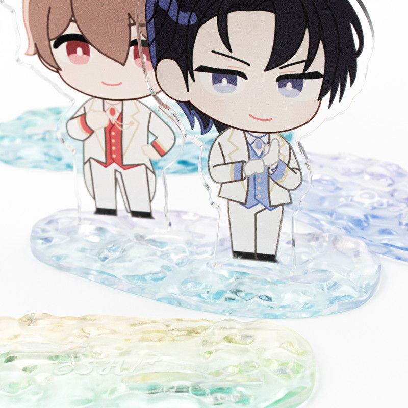 ぷく波なかよし台座03/水面(ピンク&ライトブルー)【推し活】