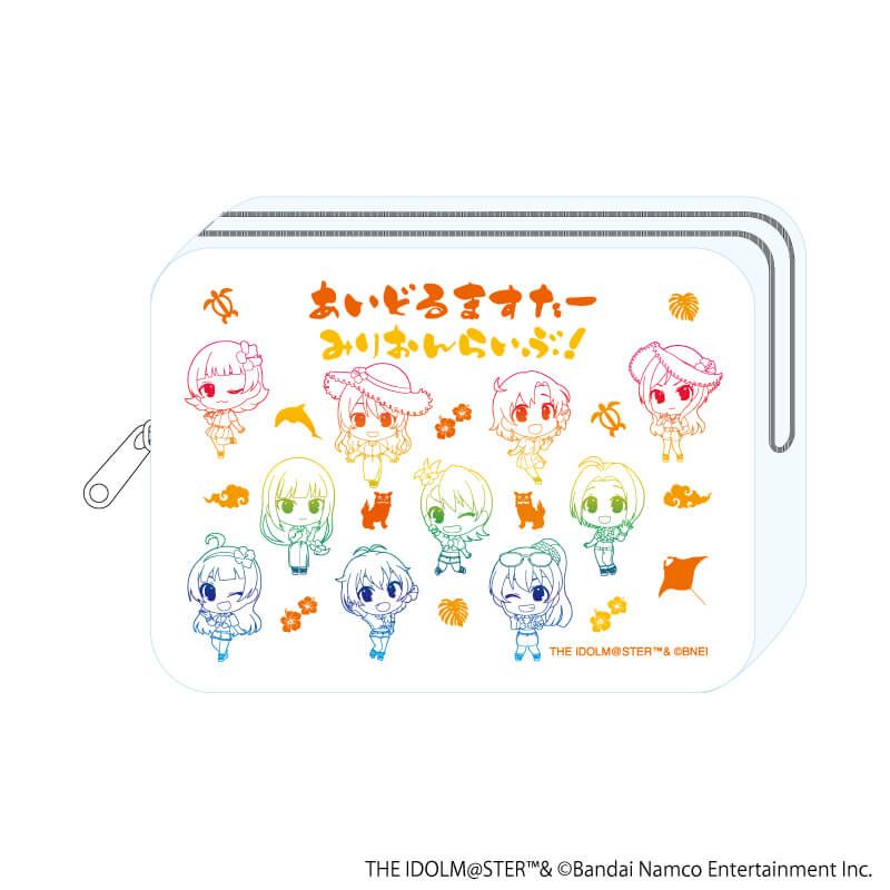 クリアポーチ「アイドルマスター ミリオンライブ！」01/集合デザイン はいさい！ver.(ミニキャライラスト)