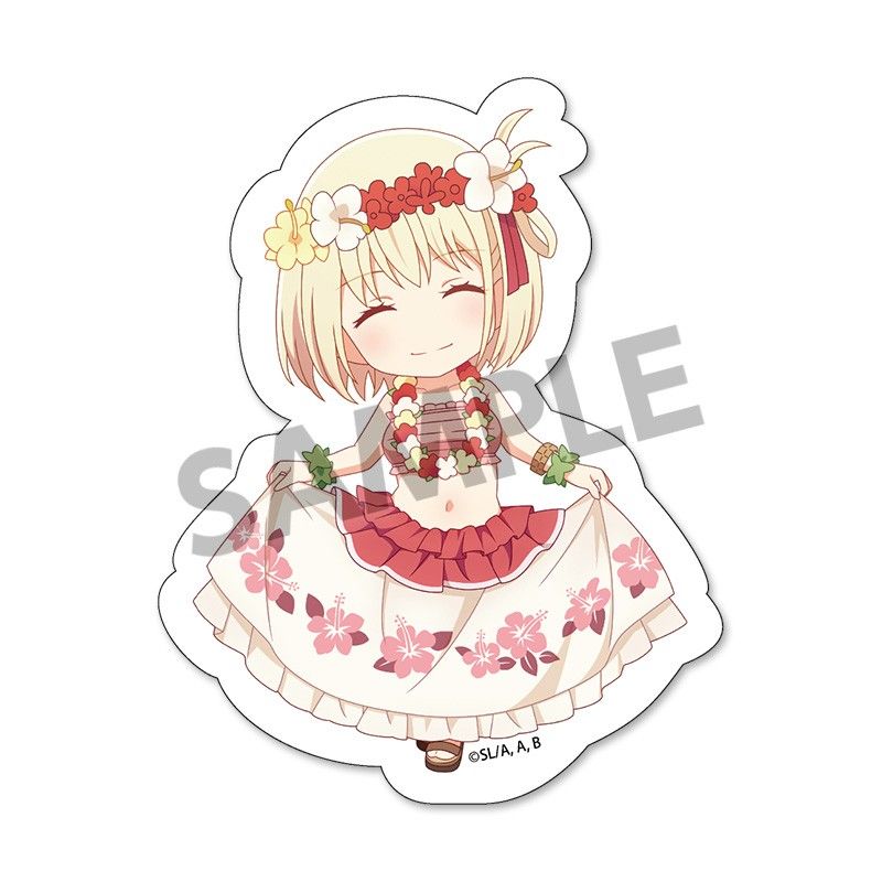ぴくりる! リコリス・リコイル ダイカットステッカー Vol.1 錦木千束 ハワイVer.
