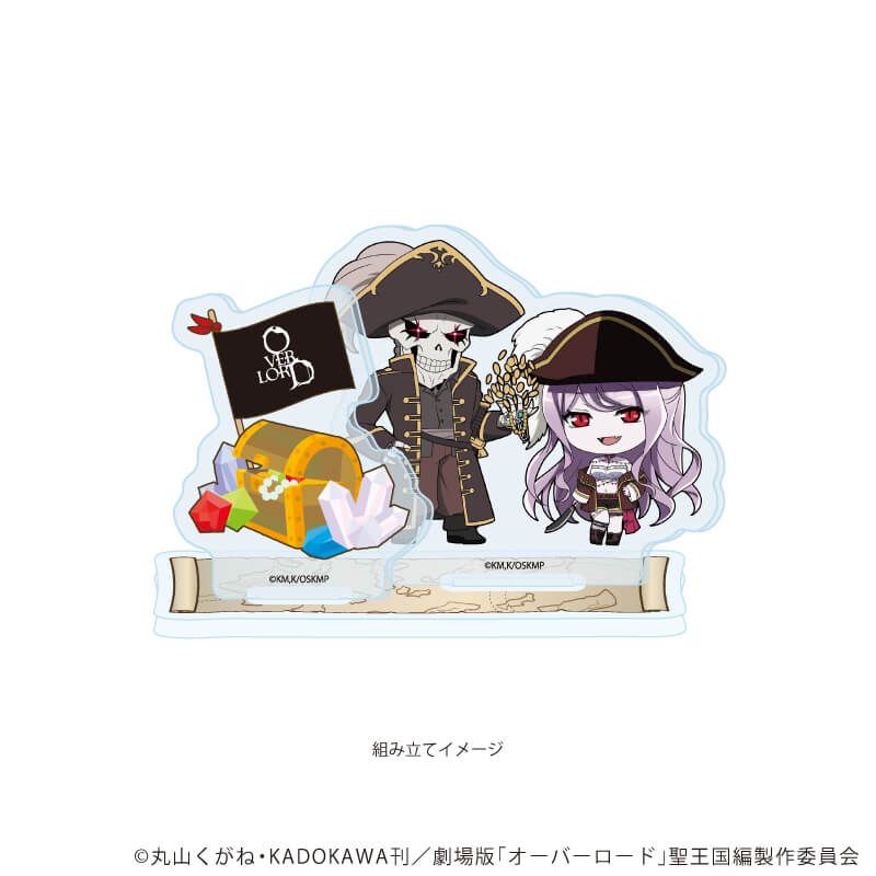 アクリルスタンドプレート「オーバーロード」02/アインズ＆シャルティア トレジャーver.(ミニキャライラスト)