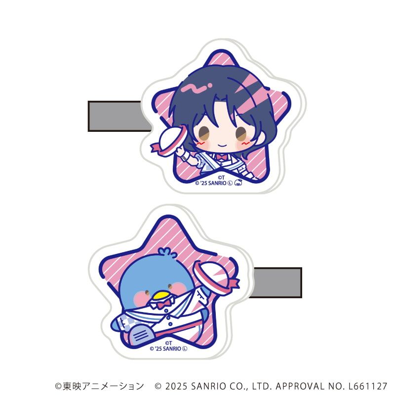 マルチクリップ(2個セット)「ガールズバンドクライ×サンリオキャラクターズ」07/ナナ×タキシードサム(コラボイラスト)