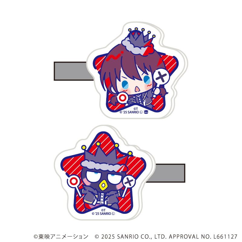 マルチクリップ(2個セット)「ガールズバンドクライ×サンリオキャラクターズ」01/井芹 仁菜×バッドばつ丸(コラボイラスト)