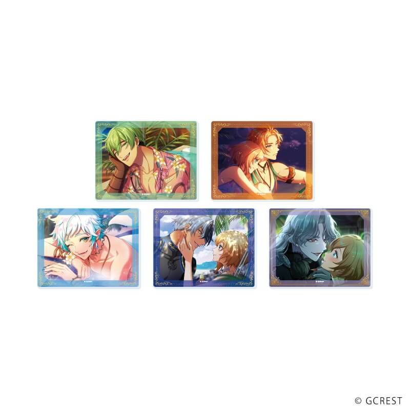 アクリルカード「夢職人と忘れじの黒い妖精」07/情熱大海&魔電遊戯 コンプリートBOX(全5種)(公式イラスト)