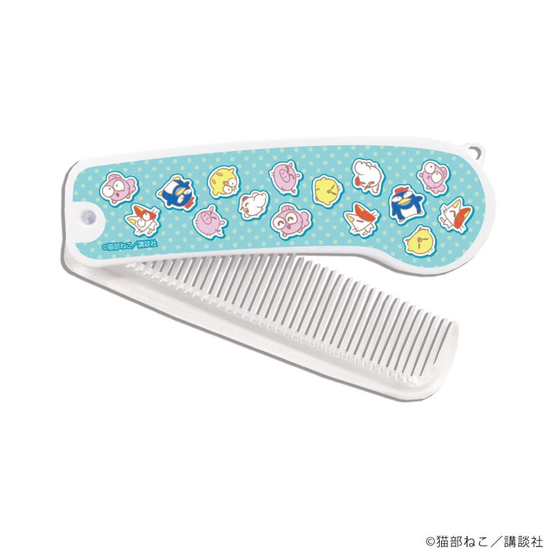 折りたたみコーム「きんぎょ注意報！」01/散りばめデザイン(グラフアートイラスト)