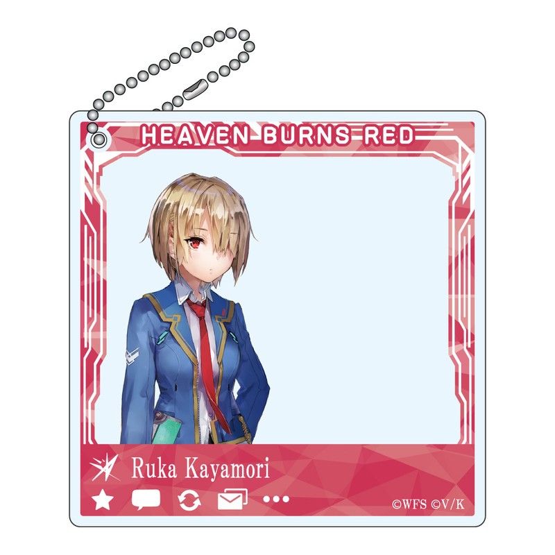 ヘブンバーンズレッド SNSぽいアクリルキーホルダー 茅森月歌