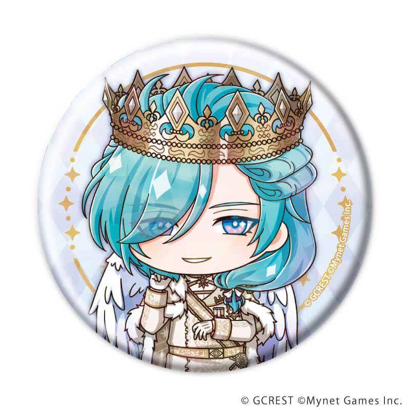 ホログラム缶バッジ(57mm)「夢王国と眠れる100人の王子様」07/コンプリートセット(全12種)(ミニキャライラスト)