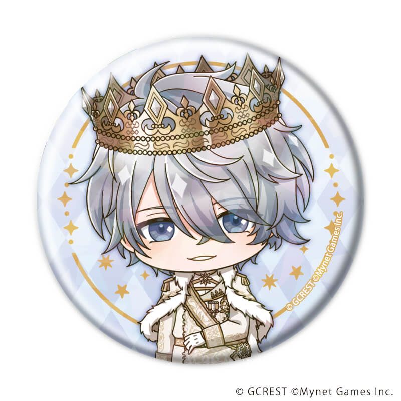 ホログラム缶バッジ(57mm)「夢王国と眠れる100人の王子様」07/コンプリートセット(全12種)(ミニキャライラスト)