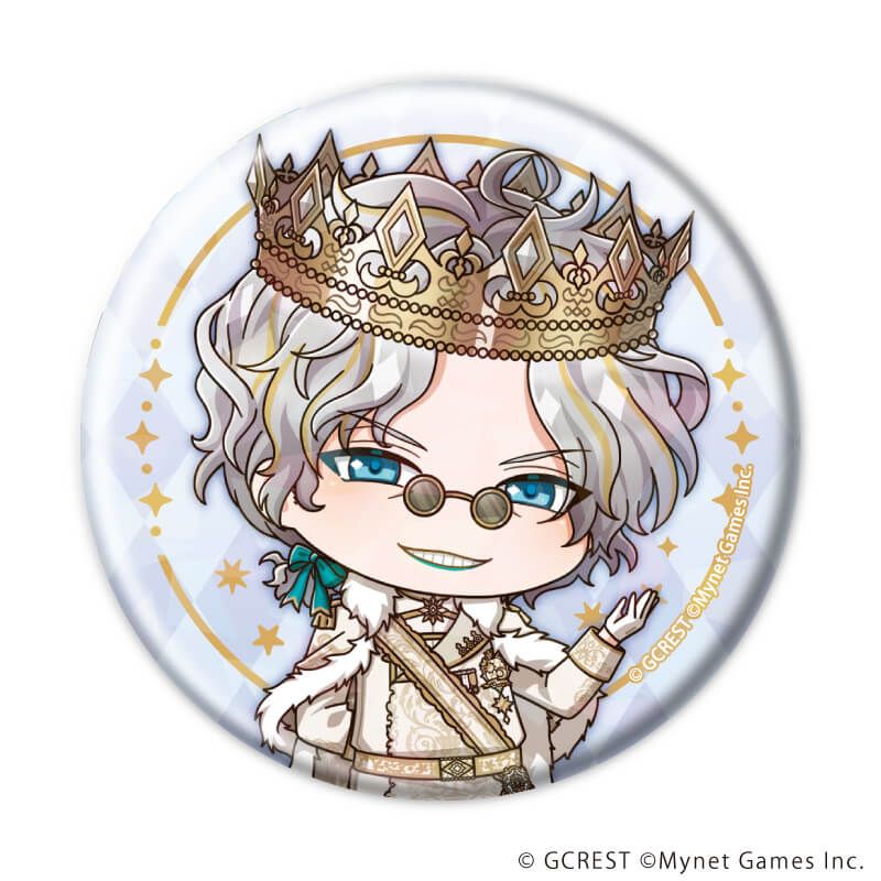 ホログラム缶バッジ(57mm)「夢王国と眠れる100人の王子様」07/ブラインド(12種)(ミニキャライラスト)