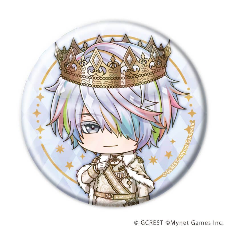 ホログラム缶バッジ(57mm)「夢王国と眠れる100人の王子様」07/ブラインド(12種)(ミニキャライラスト)