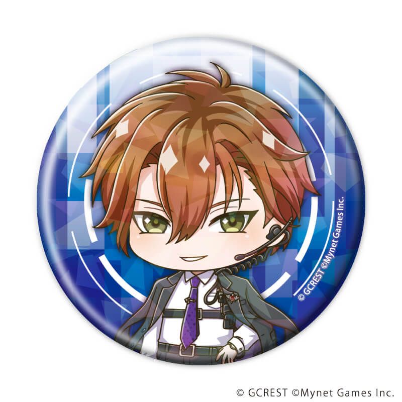 ホログラム缶バッジ(57mm)「夢王国と眠れる100人の王子様」07/ブラインド(12種)(ミニキャライラスト)