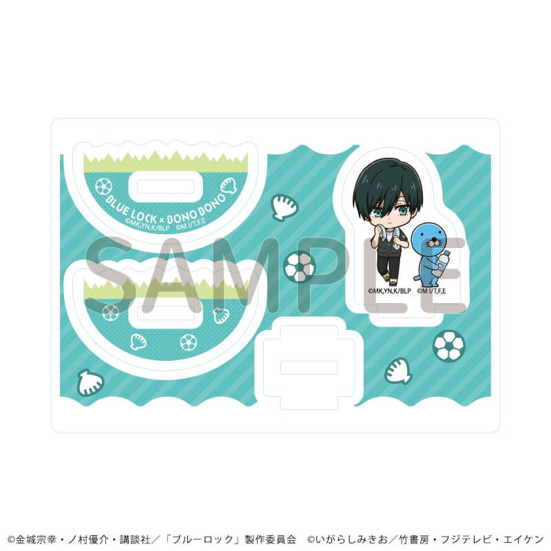 ゆらゆらアクリルスタンド「TVアニメ『ブルーロック』×『ぼのぼの』」07/糸師 凛&ぼのぼの(ミニキャライラスト)