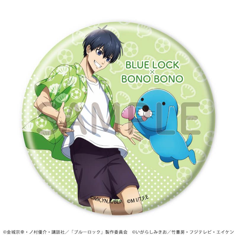 缶バッジ57ミリ「TVアニメ『ブルーロック』×『ぼのぼの』」02/ブラインド(8種)(描き下ろしイラスト)