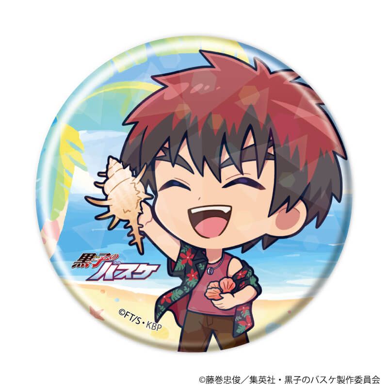 ホログラム缶バッジ(57mm)「黒子のバスケ」01/アロハver. ブラインド(11種)(ミニキャライラスト)