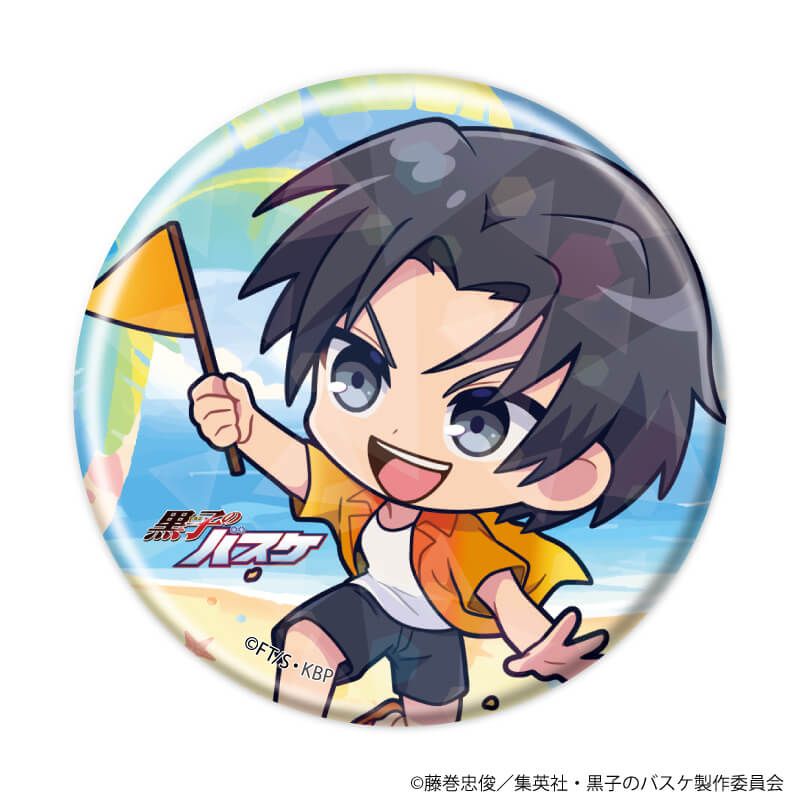 ホログラム缶バッジ(57mm)「黒子のバスケ」01/アロハver. ブラインド(11種)(ミニキャライラスト)