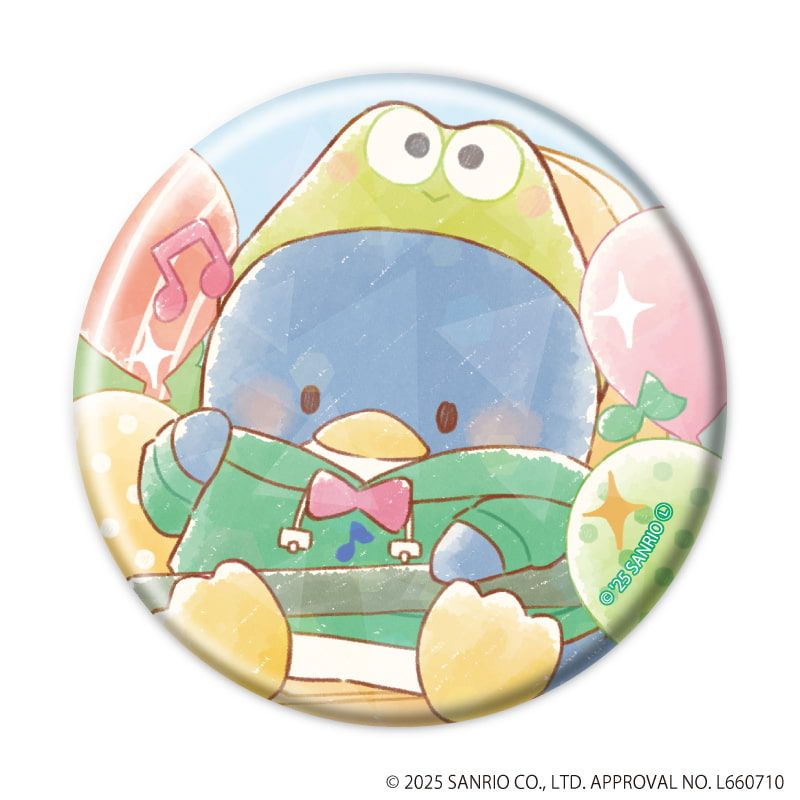 ホログラム缶バッジ(57mm)「はぴだんぶい」05/コンプリートBOX(全6種)(グラフアートイラスト)