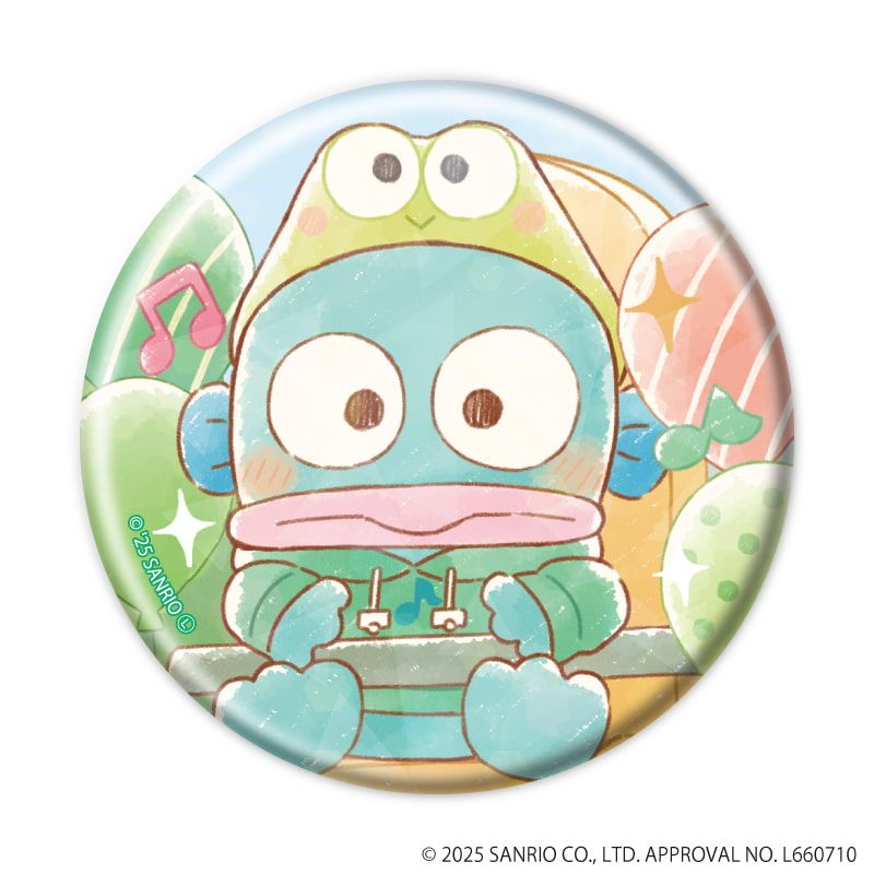 ホログラム缶バッジ(57mm)「はぴだんぶい」05/コンプリートBOX(全6種)(グラフアートイラスト)