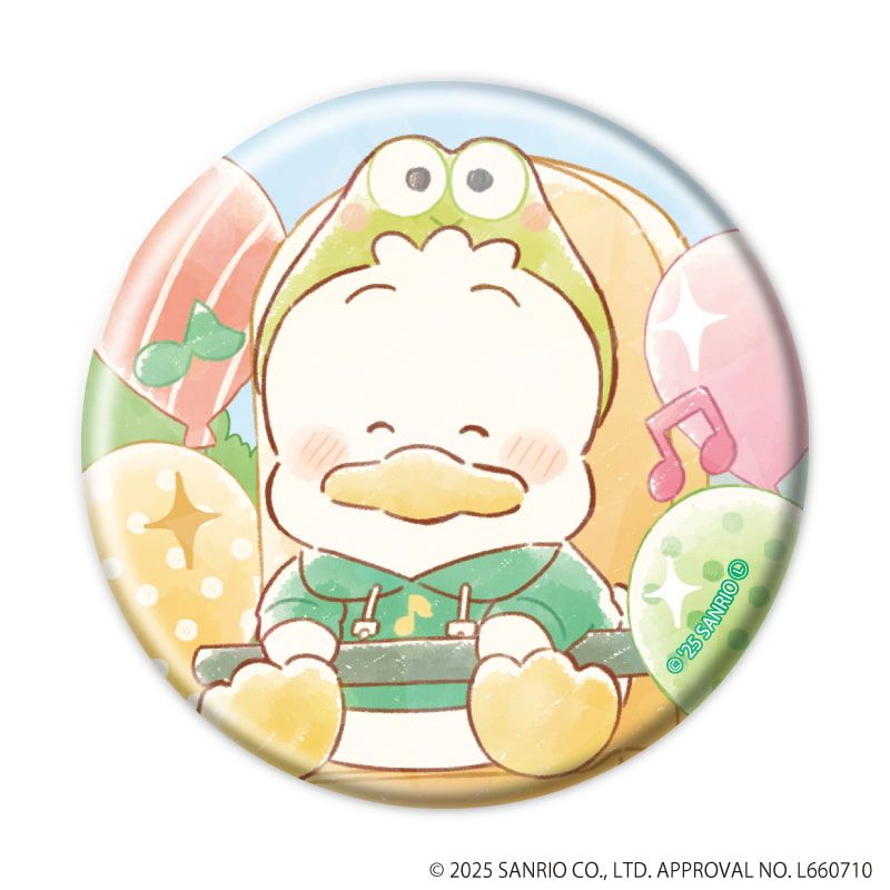 ホログラム缶バッジ(57mm)「はぴだんぶい」05/コンプリートBOX(全6種)(グラフアートイラスト)