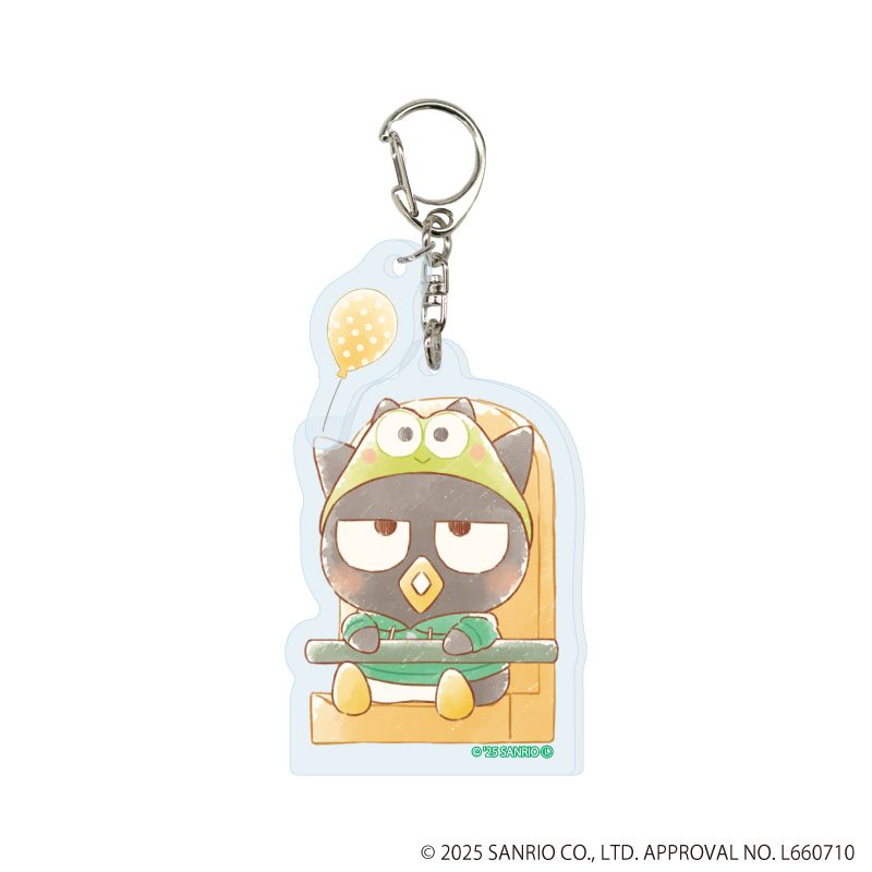 パーツ付きアクリルキーホルダー「はぴだんぶい」30/バッドばつ丸(グラフアートイラスト)