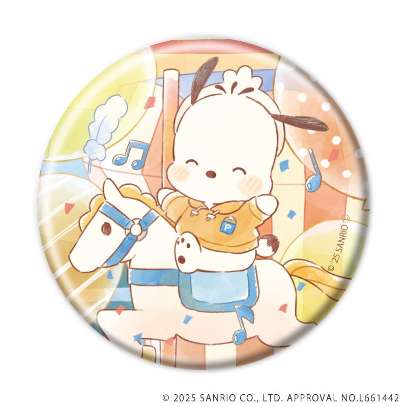 ホログラム缶バッジ(57mm)「はぴだんぶい」06/コンプリートBOX(全6種)(グラフアートイラスト)