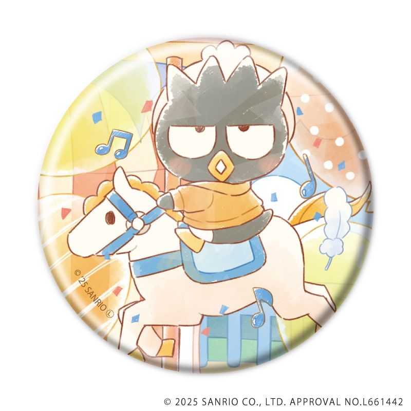 ホログラム缶バッジ(57mm)「はぴだんぶい」06/コンプリートBOX(全6種)(グラフアートイラスト)