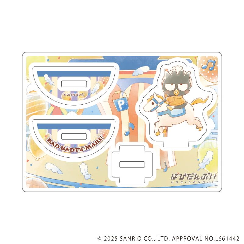 ゆらゆらアクリルスタンド「はぴだんぶい」35/バッドばつ丸(グラフアートイラスト)