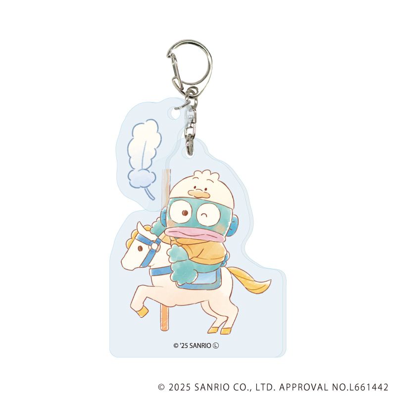 パーツ付きアクリルキーホルダー「はぴだんぶい」38/ハンギョドン(グラフアートイラスト)