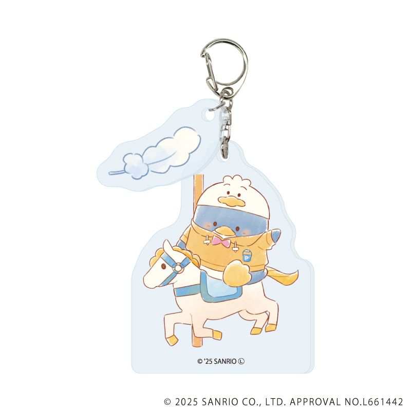 パーツ付きアクリルキーホルダー「はぴだんぶい」35/タキシードサム(グラフアートイラスト)