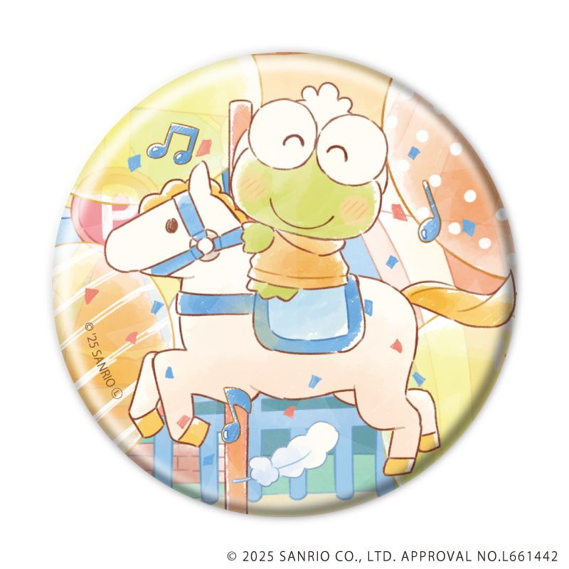 ホログラム缶バッジ(57mm)「はぴだんぶい」06/ブラインド(6種)(グラフアートイラスト)