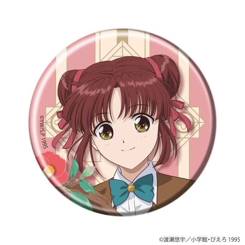 缶バッジ「TVアニメ『ふしぎ遊戯』」02/花リースver. ブラインド