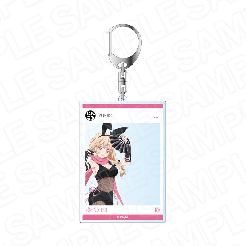 忍者と殺し屋のふたりぐらし SNS風アクリルキーホルダー 百合子 バニンジャVer.