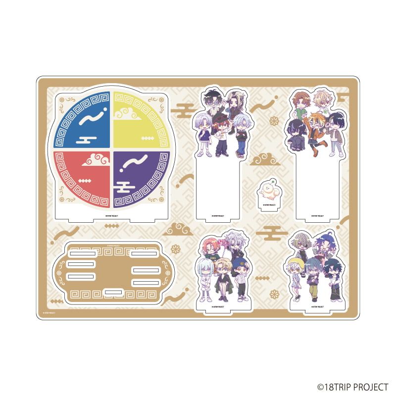 アクリルジオラマ『18TRIP』01/雷紋コーデver.(ミニキャライラスト)