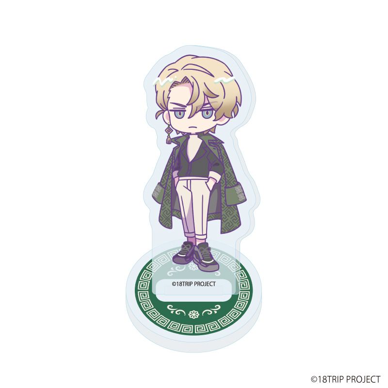 アクリルぷちスタンド『18TRIP』04/雷紋コーデver. コンプリートBOX(全10種)(ミニキャライラスト)