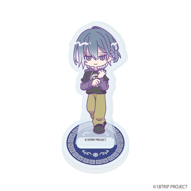 アクリルぷちスタンド『18TRIP』04/雷紋コーデver. コンプリートBOX(全10種)(ミニキャライラスト)