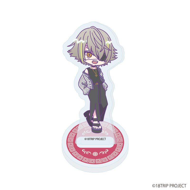 アクリルぷちスタンド『18TRIP』04/雷紋コーデver. コンプリートBOX(全10種)(ミニキャライラスト)