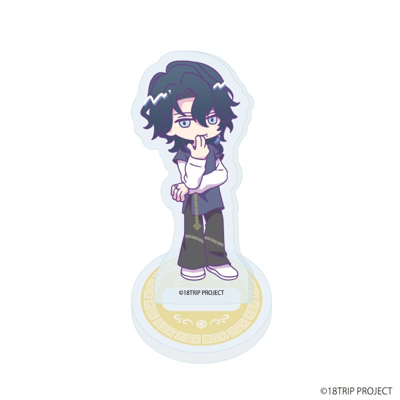 アクリルぷちスタンド『18TRIP』04/雷紋コーデver. コンプリートBOX(全10種)(ミニキャライラスト)