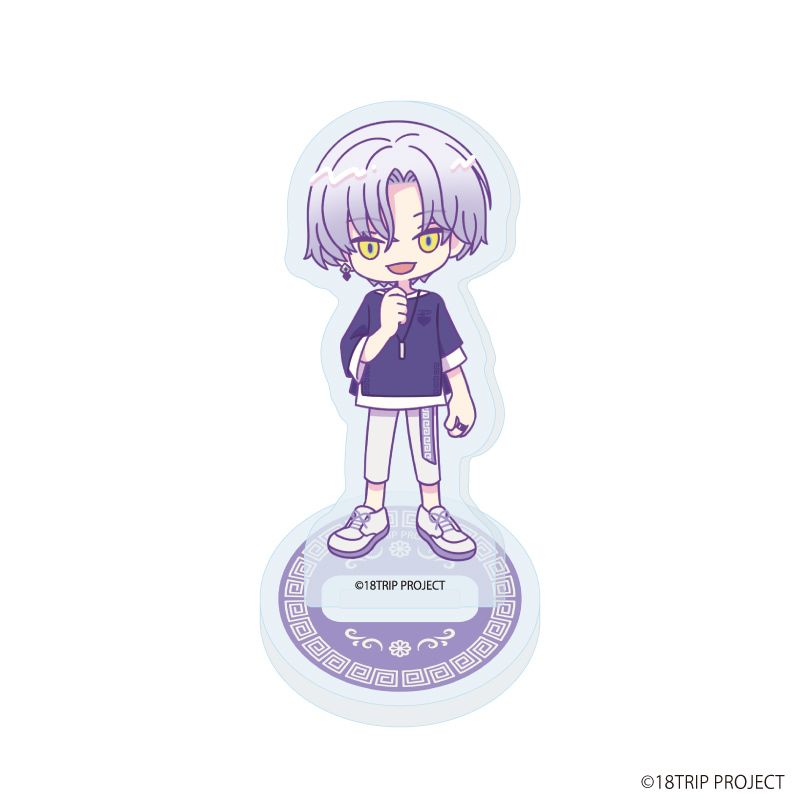 アクリルぷちスタンド『18TRIP』03/雷紋コーデver. コンプリートBOX(全10種)(ミニキャライラスト)