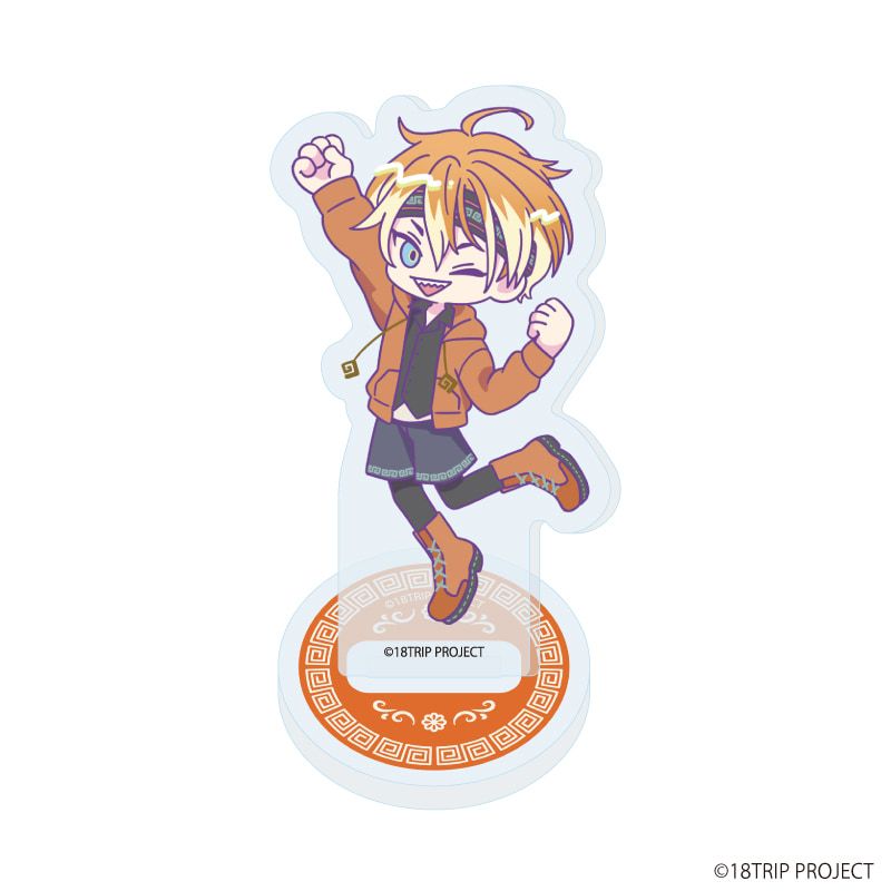アクリルぷちスタンド『18TRIP』03/雷紋コーデver. コンプリートBOX(全10種)(ミニキャライラスト)