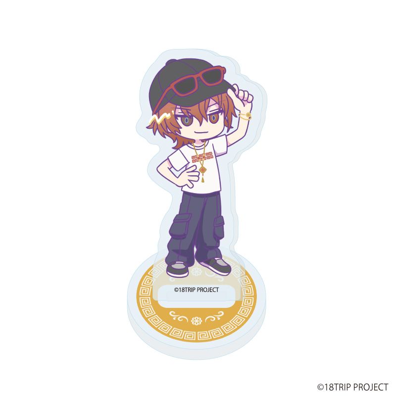 アクリルぷちスタンド『18TRIP』03/雷紋コーデver. ブラインド(10種)(ミニキャライラスト)