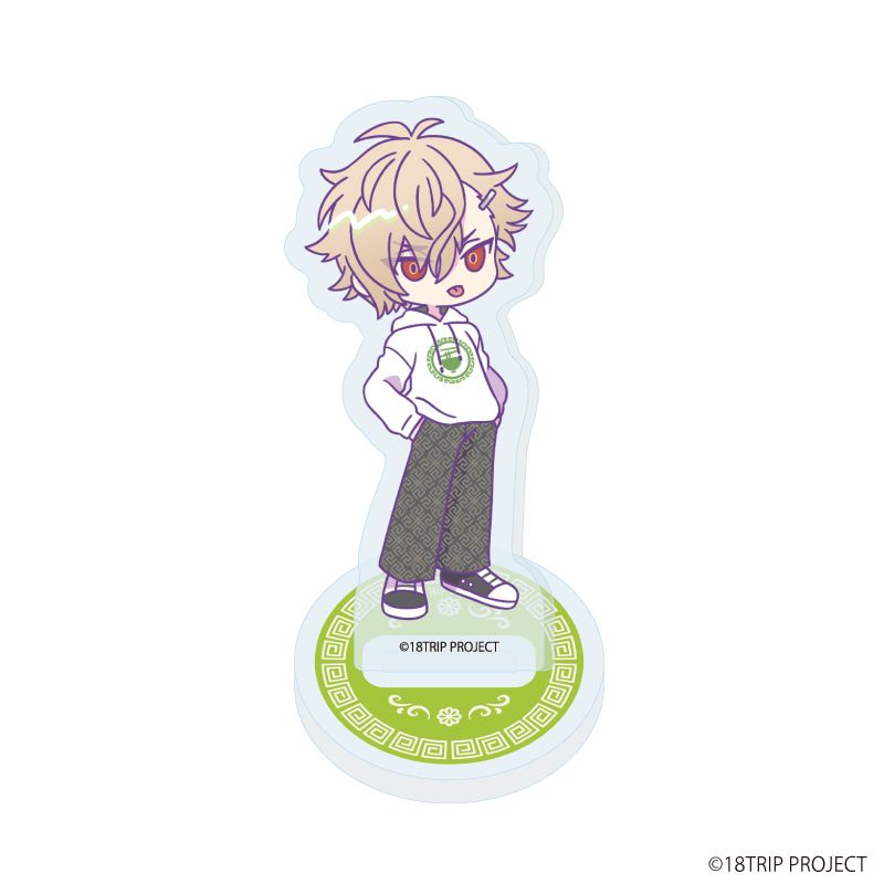 アクリルぷちスタンド『18TRIP』03/雷紋コーデver. ブラインド(10種)(ミニキャライラスト)