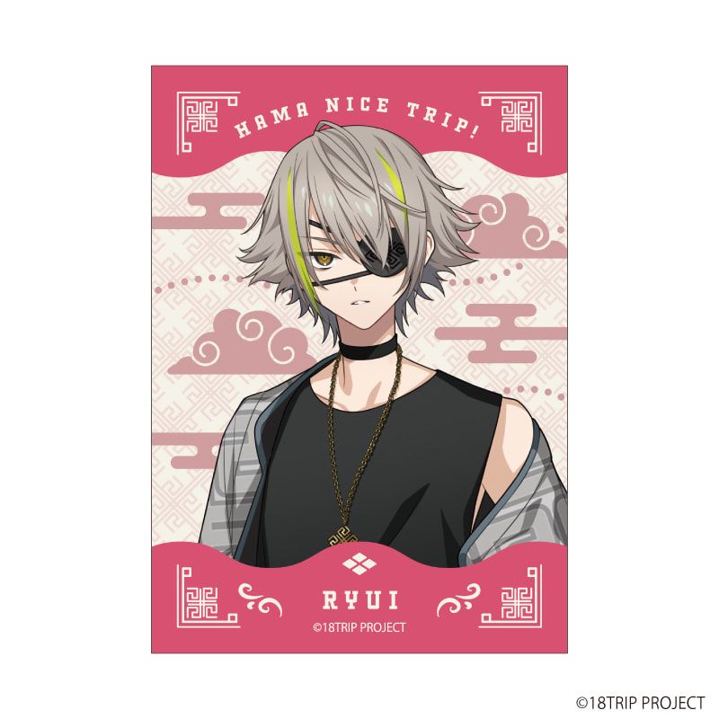 ミニフォト『18TRIP』03/雷紋コーデver. ブラインド(8種)(描き下ろしイラスト)