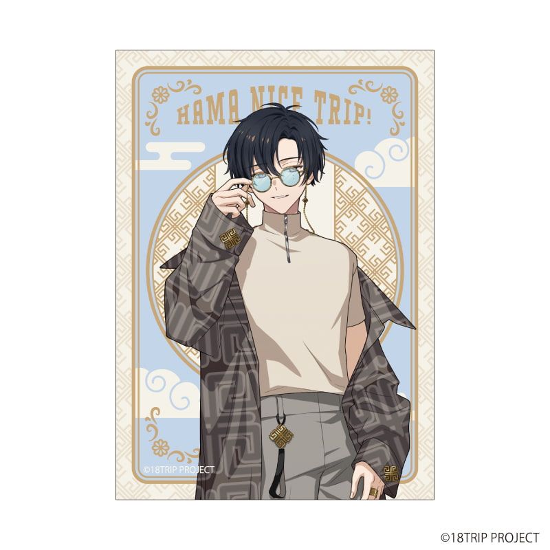 ミニフォト『18TRIP』03/雷紋コーデver. ブラインド(8種)(描き下ろしイラスト)